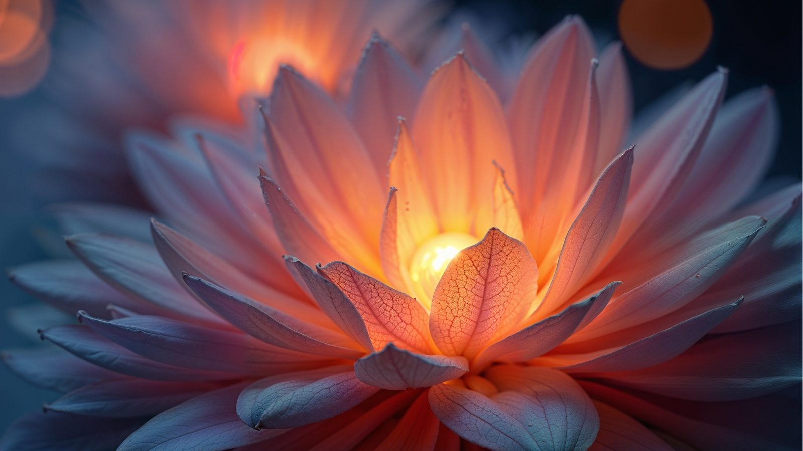 Verlichte lotusbloem
